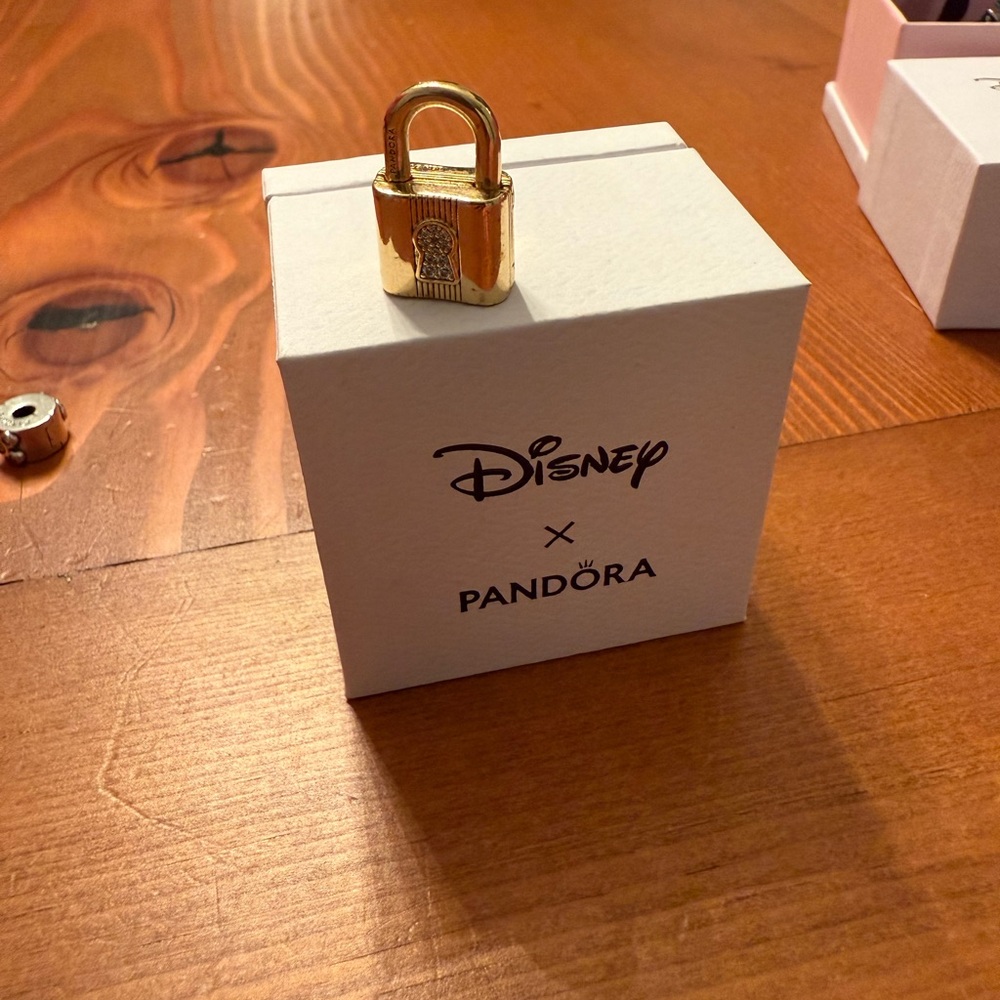 Pandora Gold Padlock Charm